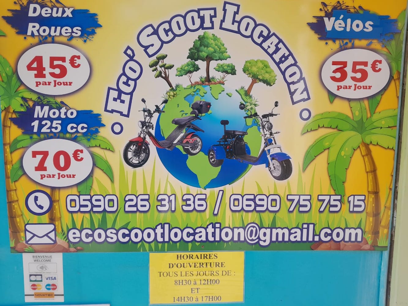ECO SCOOT LOCATION TARIFS TERRE DE HAUT ANNUAIRE DES SAINTES